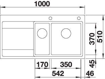 Produktbild Blanco DIvon II 6 S-IF (Einbauspüle, 100 cm, 51 cm)