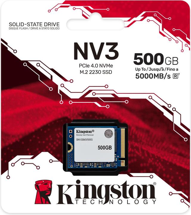 Produktbild Kingston NV3 (500 GB, M.2 2230)