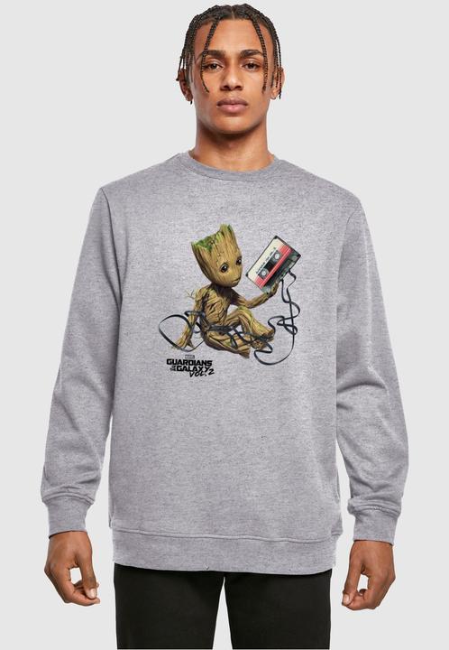 Actual product image Absolute Cult Guardians Of The Galaxy Vol2 - Groot Tape Crewneck - 114075 (XL)