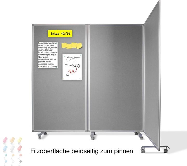 Actual product image Office Marshal Felt partition wall