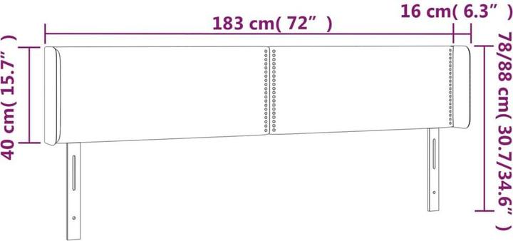 Produktbild VidaXL Hudson (183 x 16 x 88 cm)
