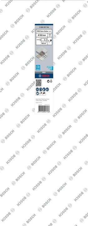 Image du produit Bosch Professional Zubehör PRO Core Cutter wet, 202 x 450 mm, 1 1/4-inch UNC (202 millimètres)