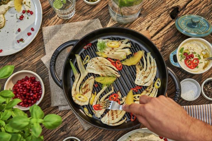 Image du produit Staub Poêle à griller (26 cm, Poêle à grillades, Fonte)