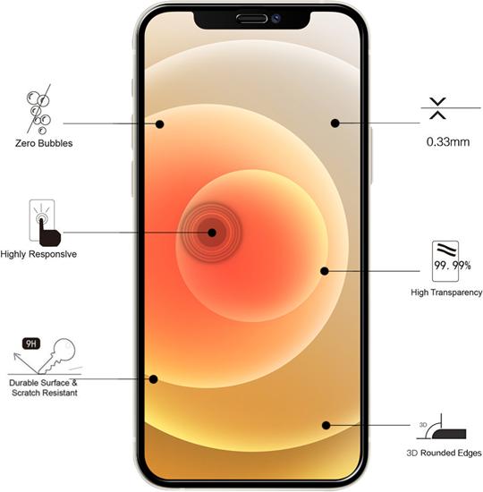 Produktbild Eiger Mountain Glass Clear Edge (1 Stück, Apple iPhone 12 mini)