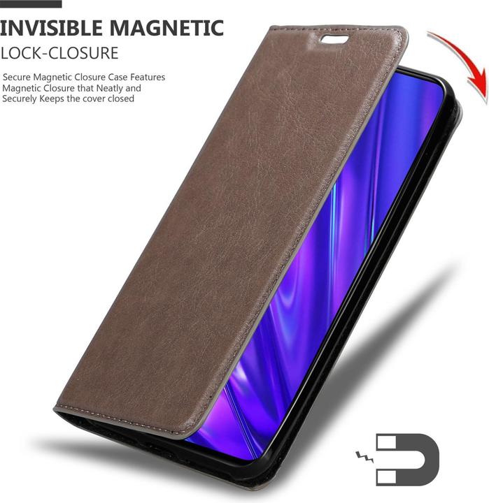 Productafbeelding Cadorabo Etui voor Realme 5 / 5i / 6i / C3 in Book Invis. Magneetstijl (Realme 5, Realme 5i, Realme 6i, Realme C3)