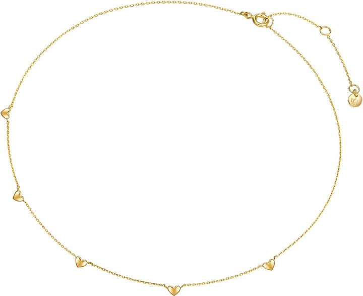 Image du produit Glanzstücke München Femme coeur argent sterling or jaune 35,0 cm chaîne de base + 5,0 cm extension - 30286 (Argent Sterling, 35 - 40 cm)