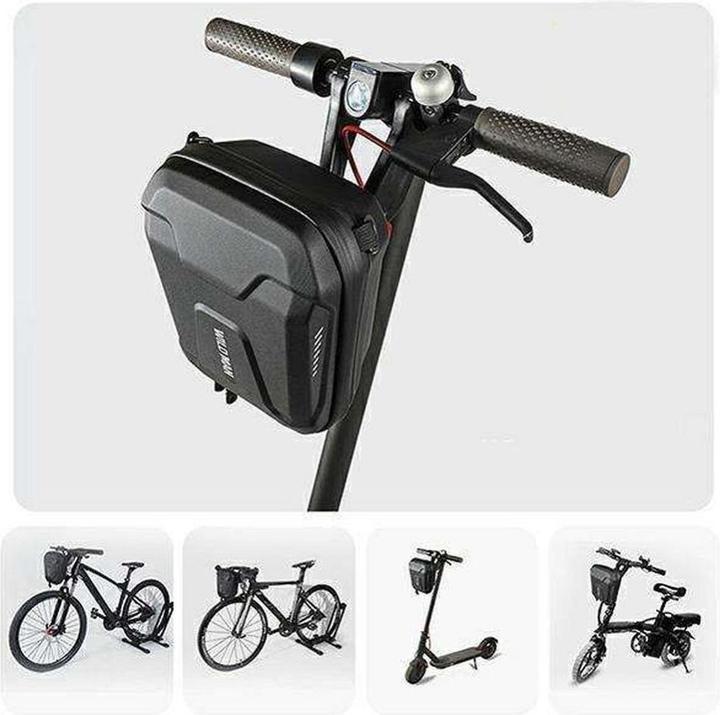 Actual product image Wildman Bicycle accessory traveling bag for bike handlebars with zipper 3L E8 black (3 l, Handlebar bag)