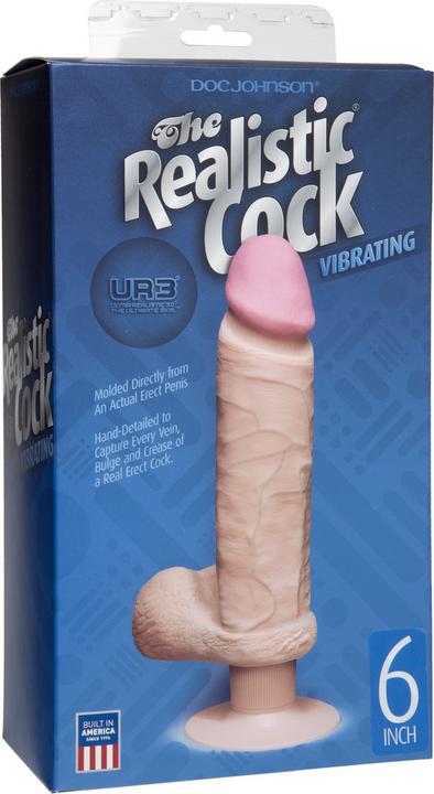 Produktbild Doc Johnson The Realistic Cock - UR3 - Vibrating 6 Inch