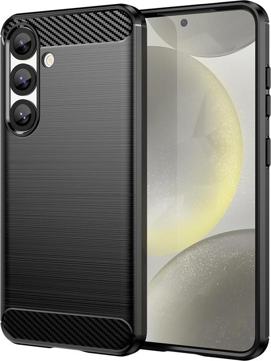 Produktbild Hurtel Carbon Case Flexibles Silikon für Xiaomi 15 Ultra - Schwarz (Xiaomi 15 Ultra)