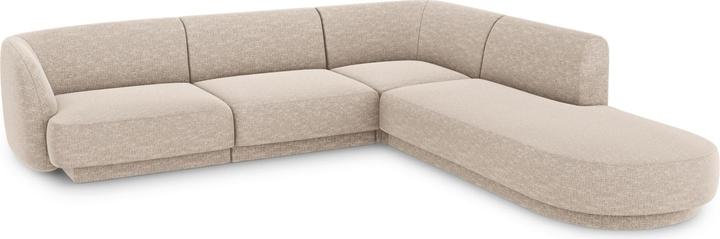Actual product image Micadoni Right Corner Sofa, "Miley", 6 Seats, 255x248x70Made in Europe (Corner sofa)