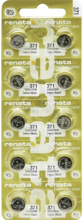 Produktbild Renata Knopfzelle 371 (10 Stk., SR69, 40 mAh)