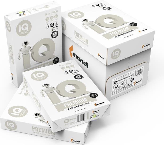 Actual product image IQ Copy paper PREMIUM DIN A4 80 g/sqm 500 sheets (80 g/m², 500 x, A4)