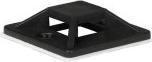 Image du produit ProXtend Self Adhesive Cable Clips 25mm x 25mm Black 50pcs in a bag (Serre-câbles en plastique, 25 mm, 50 pcs)