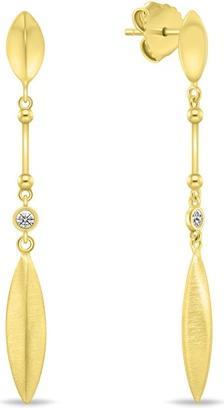 Brilio Silver - Stylish long silver earrings EA1037W