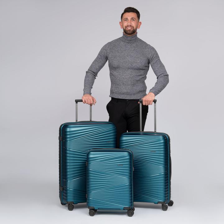 Immagine prodotto Pactastic Collezione 02 THE THREE SET Set di valigie a 4 ruote 3 pezzi (204 l, XL (da 115l))