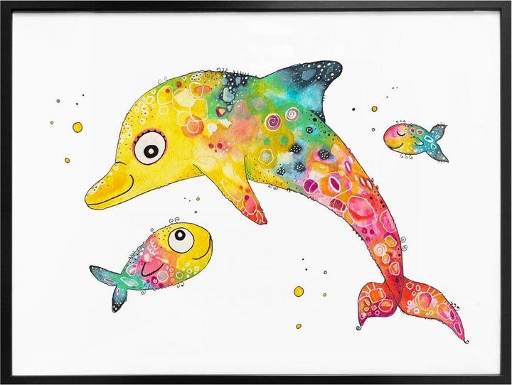 Actual product image Trenddeko dolphin (60 x 50 cm)