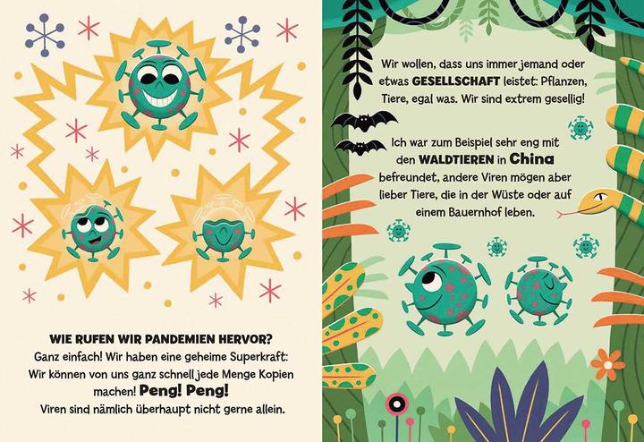 Produktbild National Geographic Viren: Wie bleibe ich gesund (Deutsch, Mattia Crivellini, Valeria Barattini, Anke Wellner-Kempf, Victor Medina, 2021)