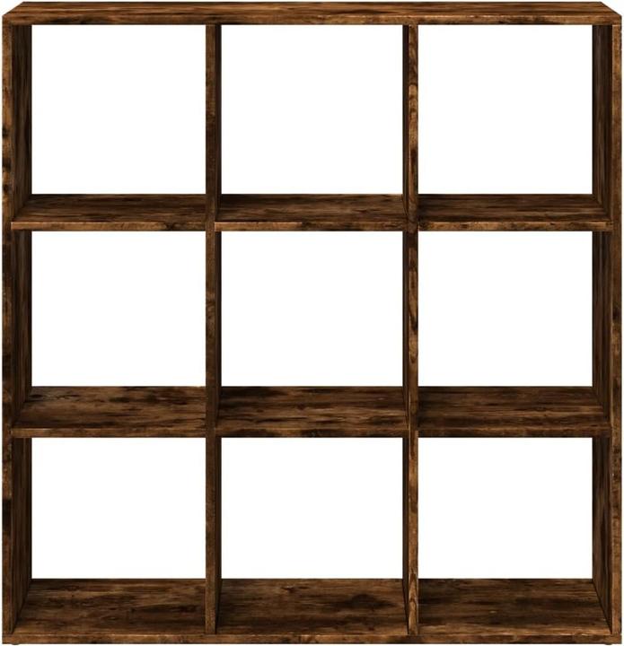 Image du produit VidaXL Séparation de pièce Bibliothèque Étagère sur pied Étagère de bureau Étagère cubique Chêne fumé (102 x 29 x 103.5 cm)