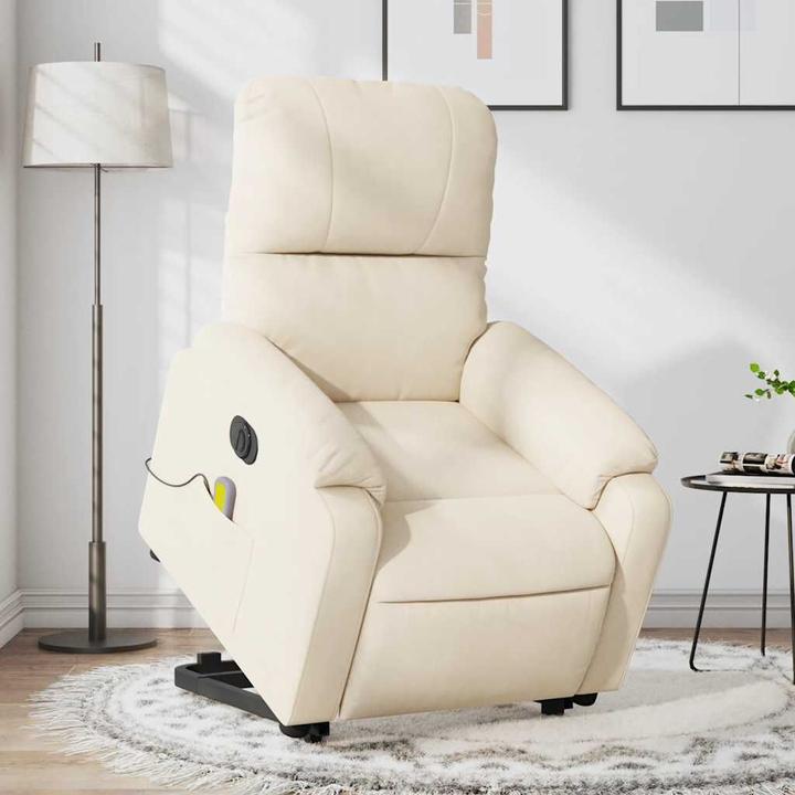 Produktbild VidaXL Massagesessel mit Aufstehhilfe Elektrisch Fernsehsessel Sessel Beige