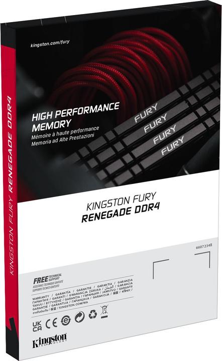 Produktbild Kingston FURY Renegade (1 x 32GB, 3000 MHz, DDR4-RAM, DIMM)