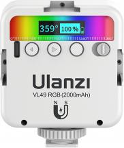 Image du produit Ulanzi VL49 LED-Lampe – RGB, WB (2500 K – 9000 K), weiss