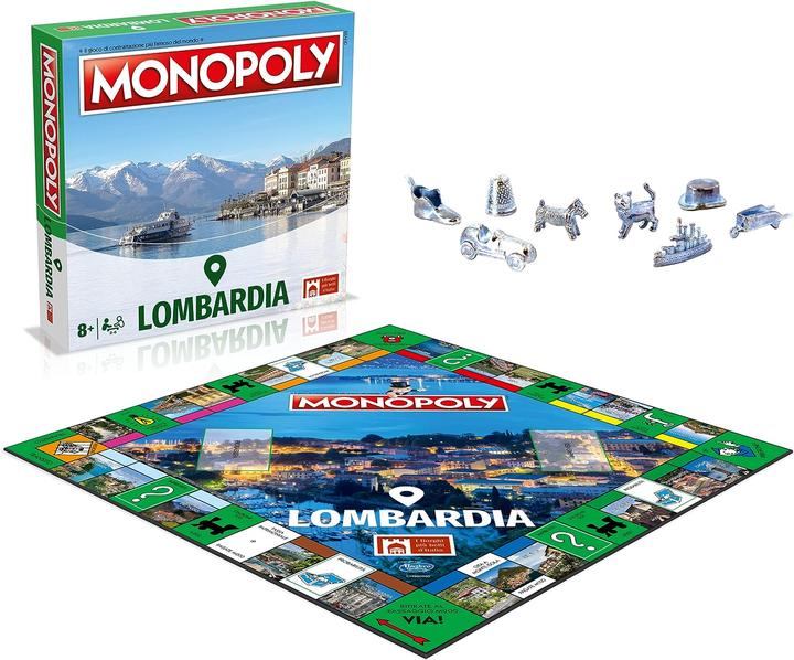 Actual product image Winning Moves WM03527-ITA-6 - MONOPOLY - I BORGHI PI? BELLI D'ITALIA - LOMBARDIA (Italian)