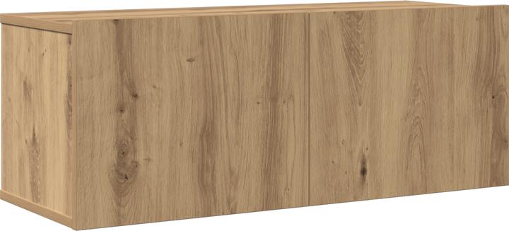 Produktbild VidaXL 4-teiliges TV-Schrank-Set Wandmontiert Artisan Eiche Spanplatte (100 x 40 x 40 cm)