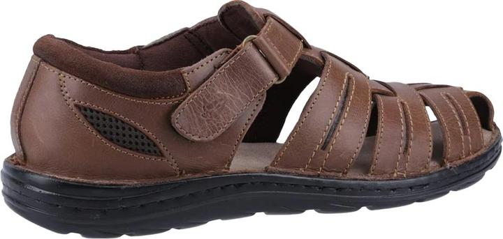 Actual product image Hush Puppies Mens Albert Fisherman Leather Sandals (42)