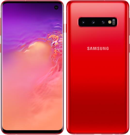 Produktbild Samsung Galaxy S10 (128 GB, Cardinal Red, 6.10", Hybrid Dual SIM, 16 Mpx, 4G)