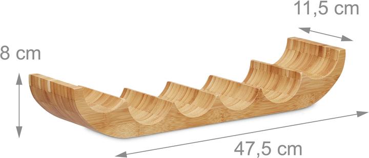 Produktbild Relaxdays Bambus (47.5 x 11.5 x 8 cm, 6 Fl.)