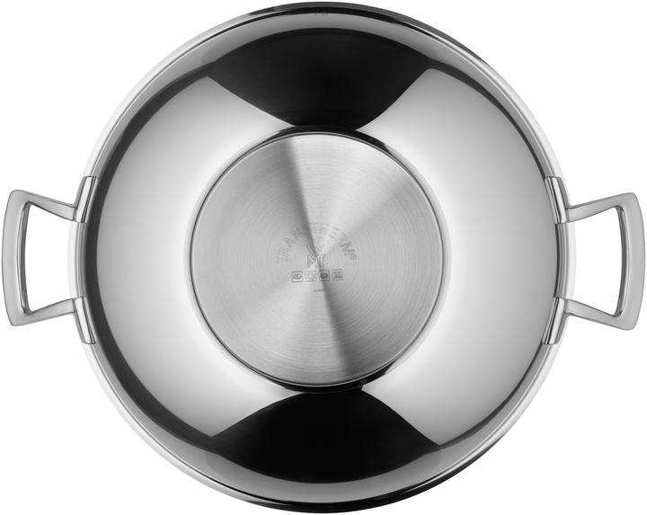Produktbild WMF Wok Wokpfanne 36cm mit Glasdeckel Induktion Edelstahl (36 cm, Wok Pfanne, Edelstahl)