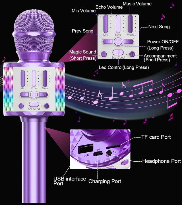 Produktbild MicQutr Karaoke Mikrofon