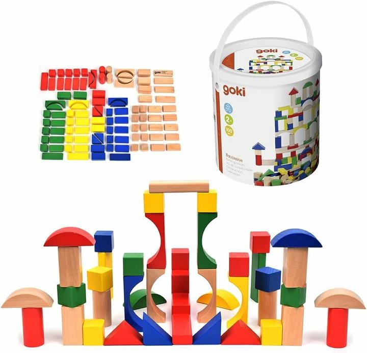 Actual product image Goki Holzbausteine in Ton-Farbe
