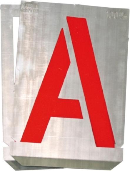 Productafbeelding Walkron Zinken Stencil Letters A-Z 26-delig 50mm