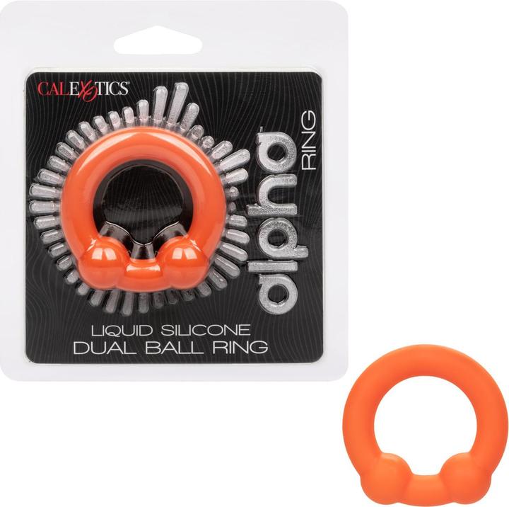 CalExotics Alpha™ Liquid Silicone Dual Ball Ring (3.75 cm)