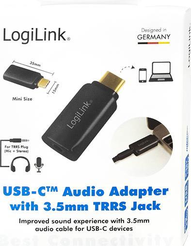 Produktbild LogiLink USB-C zu 3.5 mm (Digital -> Analog)