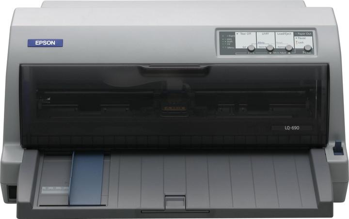 Actual product image Epson LQ-690 A4 24 dot matrix printer 128kB 529characters/sec (Needle, Black and white)