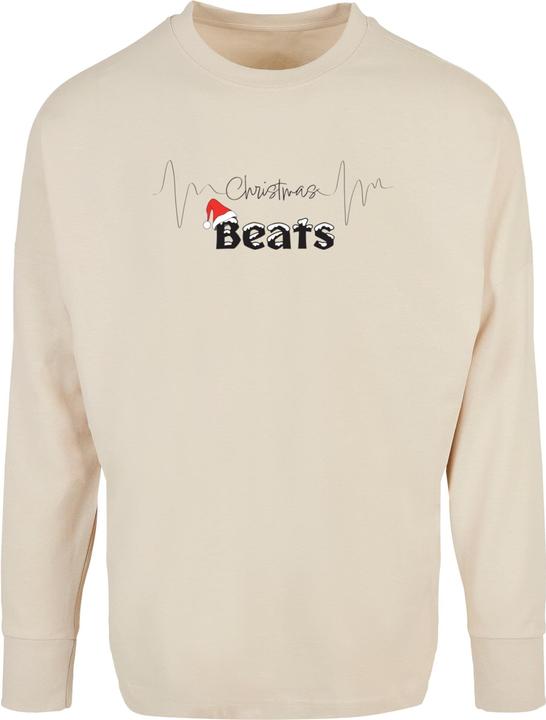 Merchcode Christmas beats Oversized Cut On Sleeve Longsleeve - 116915