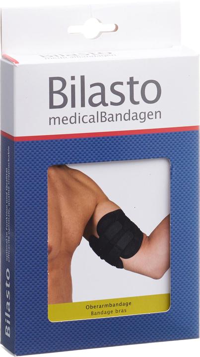 Produktbild Bilasto Uno Oberarmbandage S/M schwarz mit Klettverschluss (S, M)