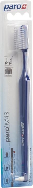 Actual product image Paro Toothbrush M43 medium 4-row with Interspace (Medium, 1 x)