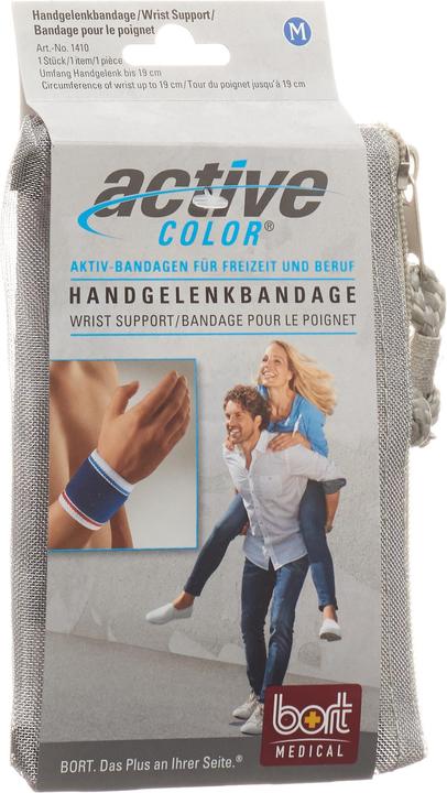 Bort Medical ActiveColor Handgelenkbandage L +19cm blau (L)