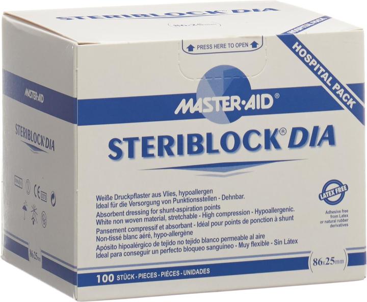 Actual product image Master Aid Fleece plaster 86x25mm sterile (100 x)