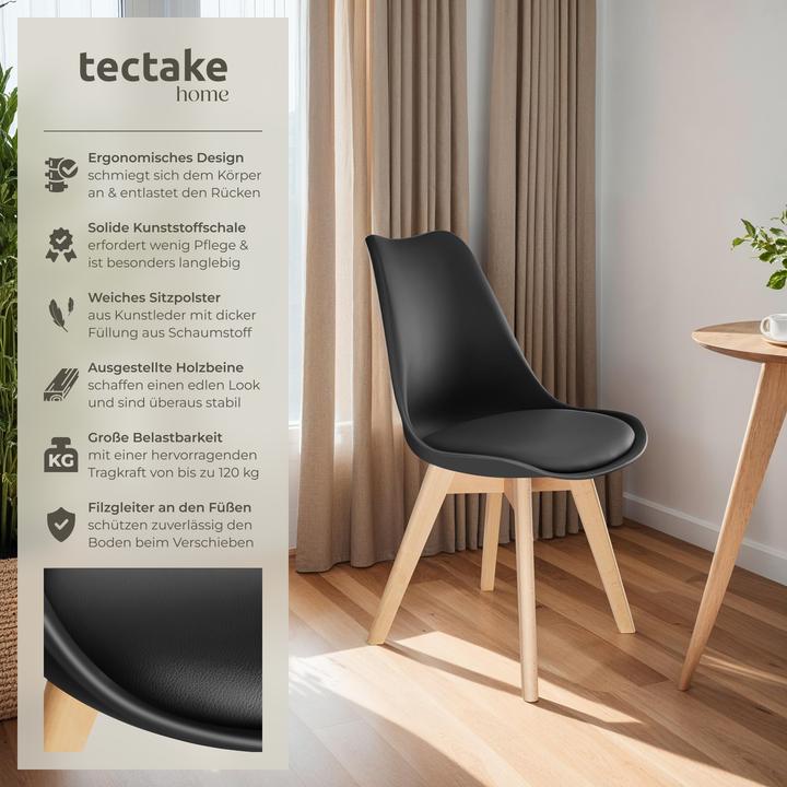 Produktbild tectake Esszimmerstühle Friederike