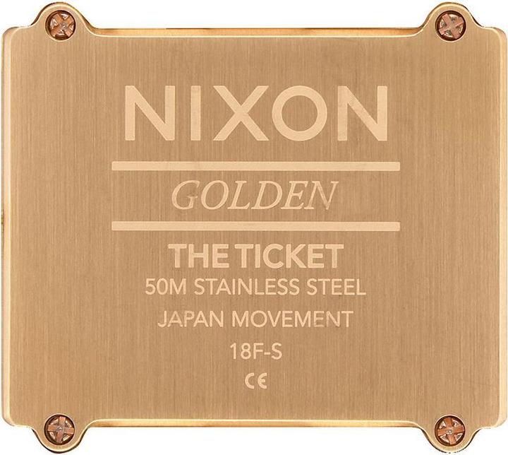 Image du produit Nixon Ticket II All Gold (Montre analogique, 34 mm)