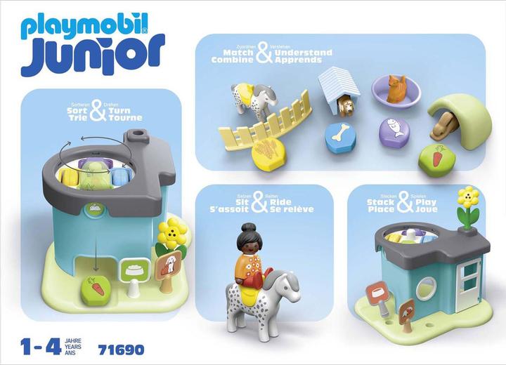 Image du produit Playmobil Pension pour animaux avec distributeur de nourriture (71690, Playmobil 1.2.3)