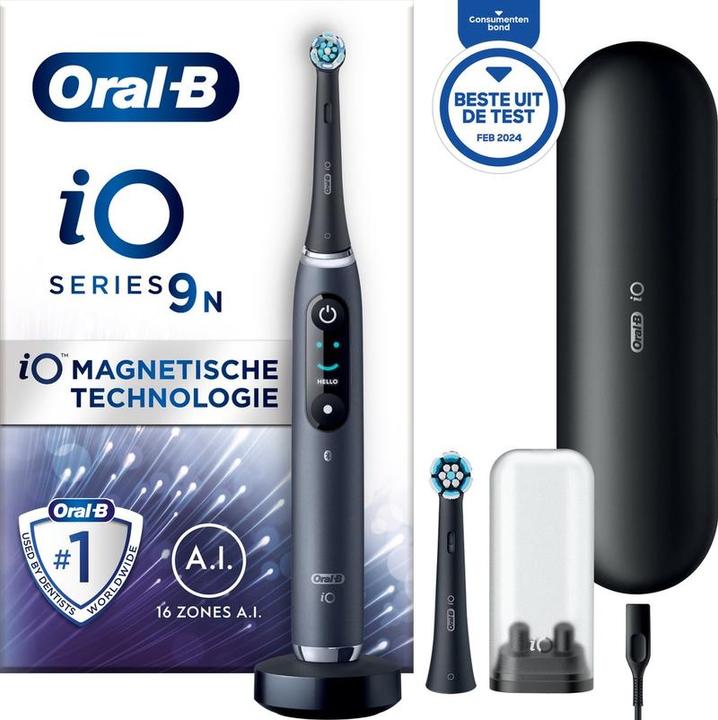 Image du produit Oral-B iO 9N - Black - Porte électrique Tandenborstel Ontworpen Marron (Brosse à dents oscillo-rotative)