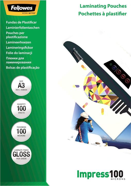 Immagine prodotto Fellowes Impronta 100 (A3, 100 Pezzo/i, 100 µm)