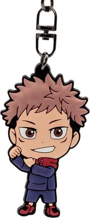 Actual product image ABYstyle JUJUTSU KAISEN Yuji Itadori PVC Keyring, Multicolored, H. 5,8 cm x L. 3,5 cm