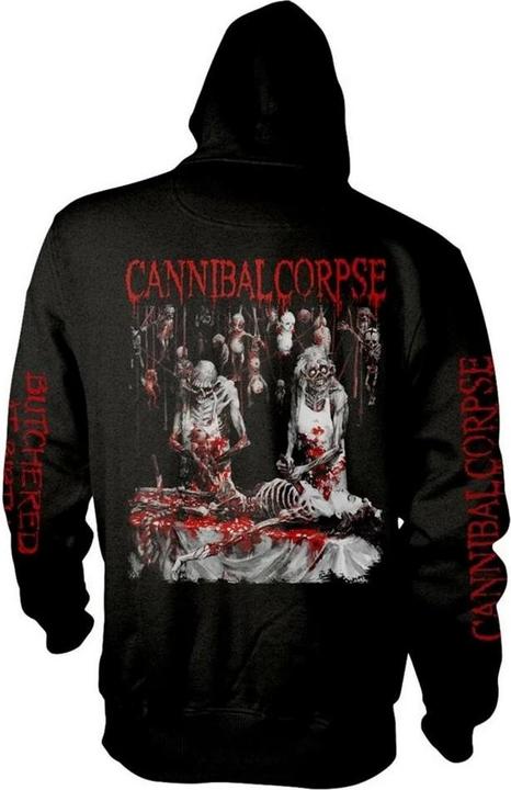 Immagine prodotto Cannibal Corpse Felpa con cappuccio Butchered At Birth con zip a tutta lunghezza (L)