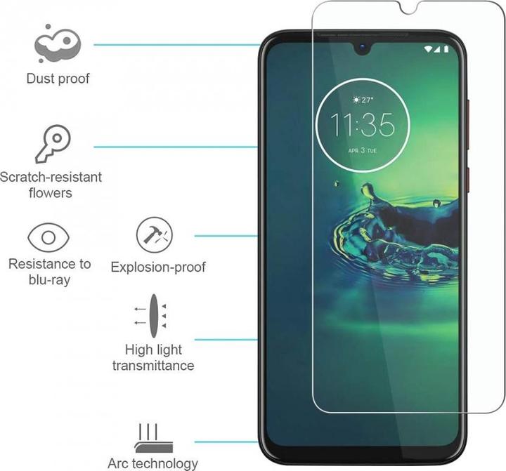 Produktbild Screenguard Motorola Moto G8 Plus Panzerglas Schutzfolie Case Friendly Design (1 Stück, Motorola Moto G8 Plus)